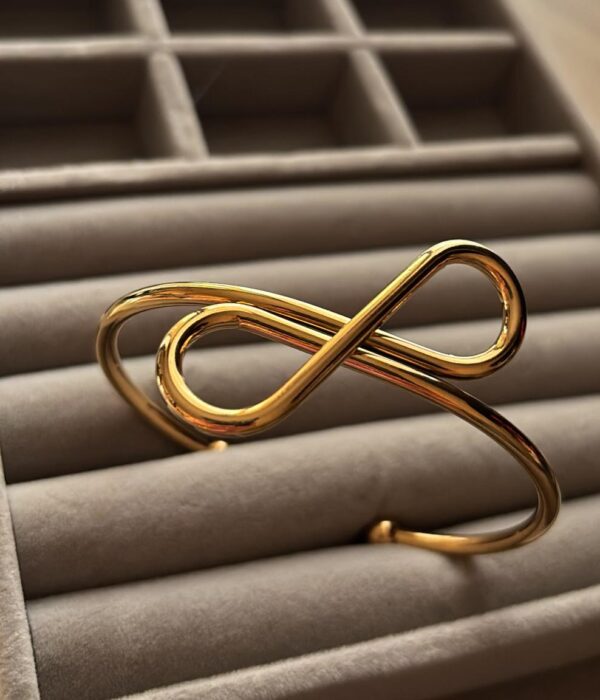 Infinity Embrace Gold Cuff