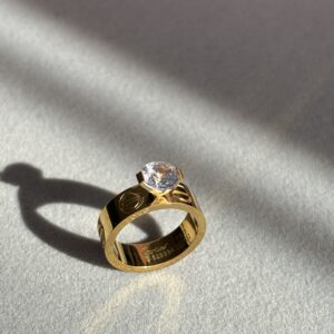 Nail with diamond