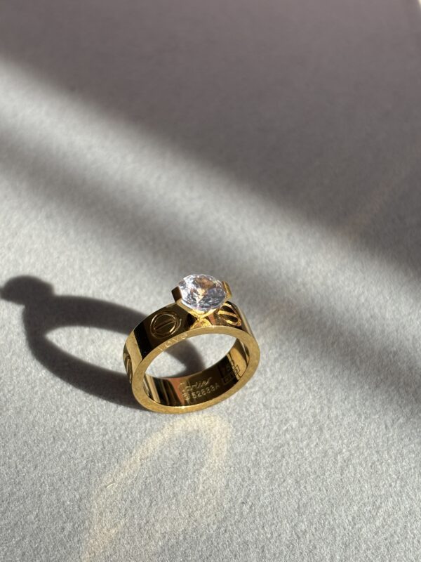 Nail with diamond