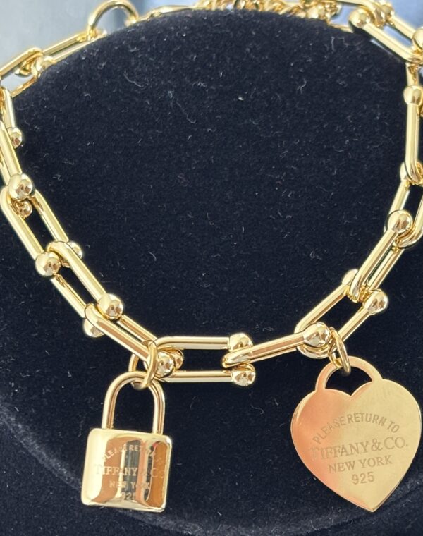 Lock and Heart Braclet