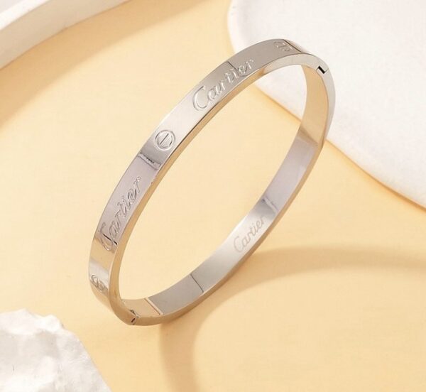 Silver Screw Bangle