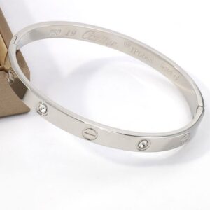 Silver Diamond Signature Bangle