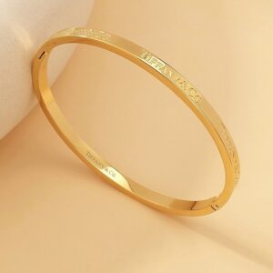 Gold Thin Signature Sparkle Cuff