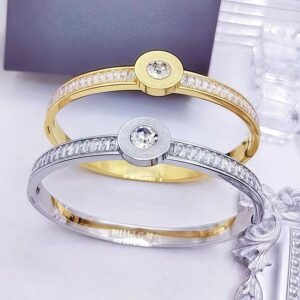 Round Diamond Bangle