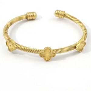 Gold Clove half bangle