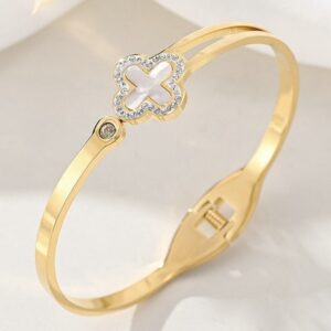 White Clove Bangle