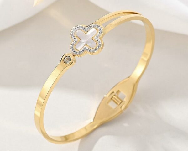 White Clove Bangle
