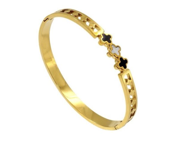 Black and White Clove Bangle