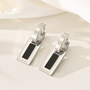 Silver Square Earing