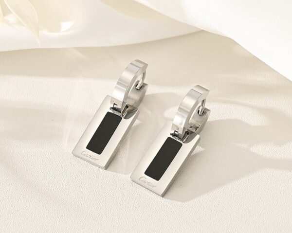 Silver Square Earing