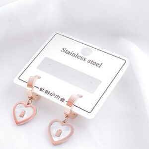 White Heart earing