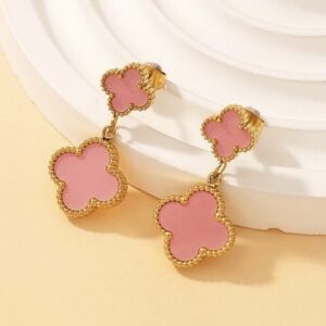 Pink Gleam Earings